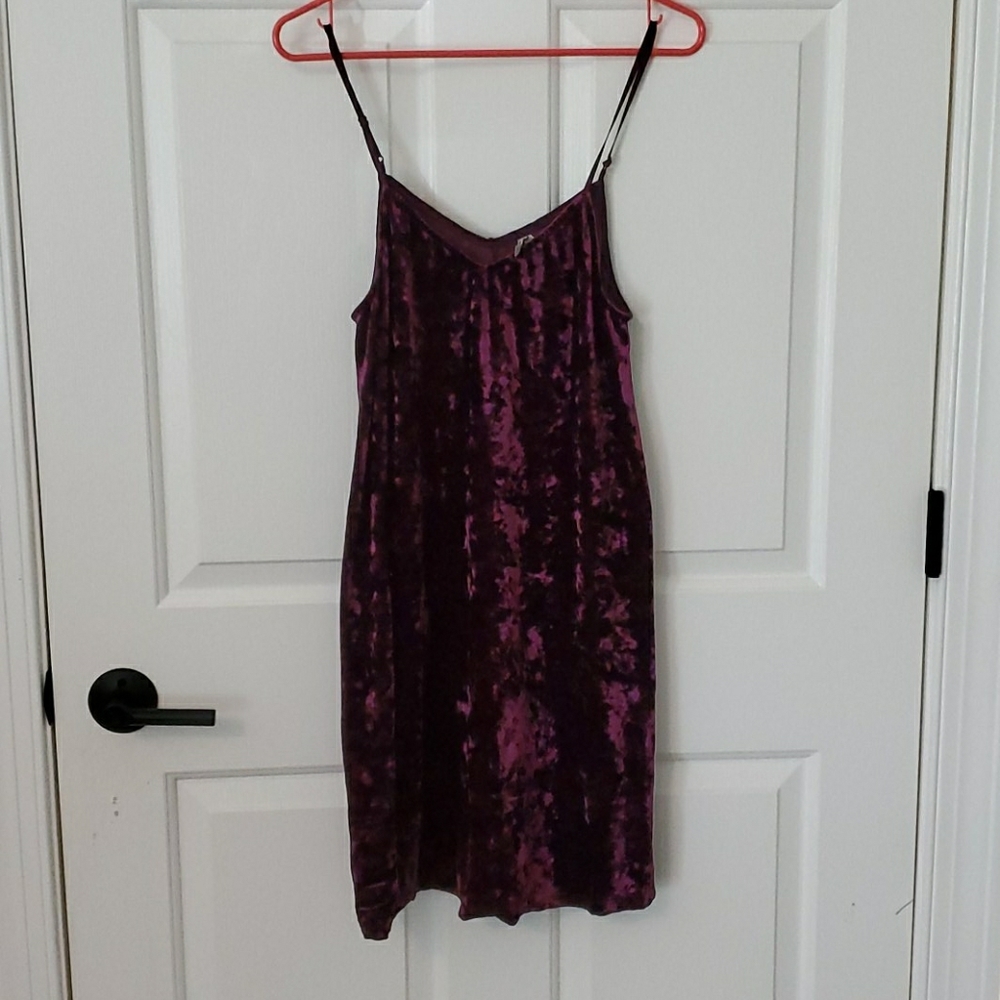 Dark Purple Velvet Dress
